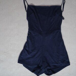Velvety Blue Romper